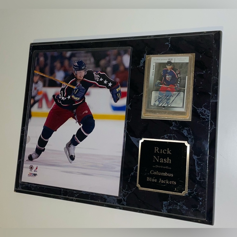 Rick Nash Wooden Plaque with Autographed Photo, Columbus
Blue Jackets NHL